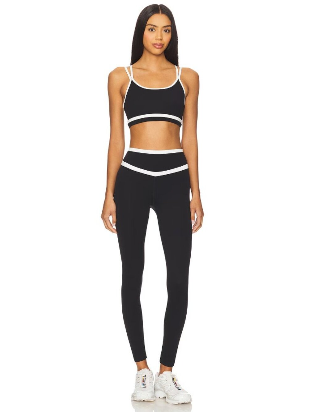 Splits59 Mason High Waist Rigor Full Length 28 Legging Black White - Picture 5 of 6